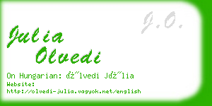 julia olvedi business card